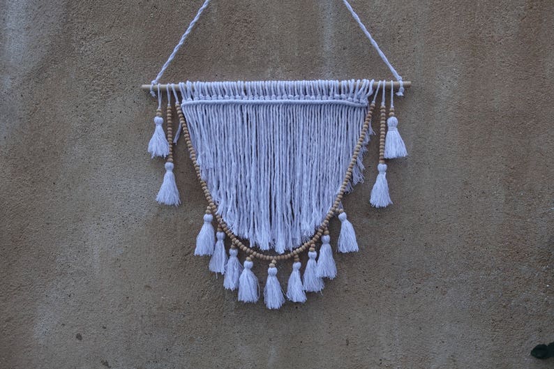 Bead Garland Wall Hanging Macrame Wall Hanging Etsy