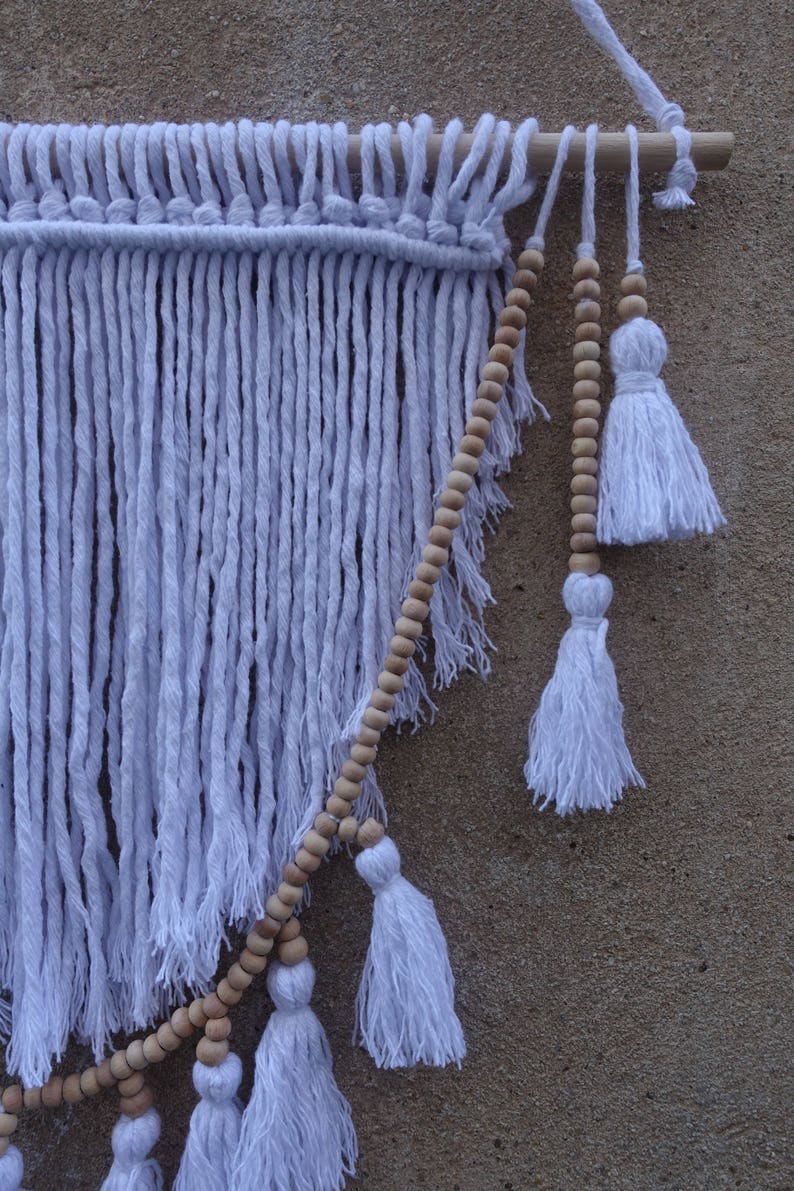Bead Garland Wall Hanging Macrame Wall Hanging Etsy