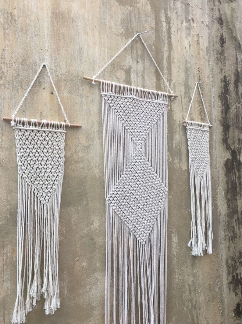 Macrame Wall Hangings Gift Set of 3 Wholesale Macrame Etsy