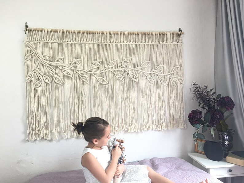 Macrame Headboard Boho Wall Hanging Tapestry Etsy