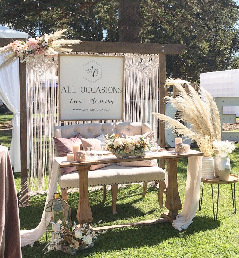 Large Macrame Wall Hanging Wedding Backdrop Macrame Curtain Etsy