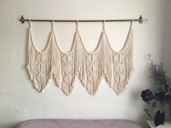 Macrame Wall Hanging Headboard Home Decor Tapestry Bohemian - Etsy Macrame Wall Hanging Headboard Home Decor Tapestry Bohemian - Etsy