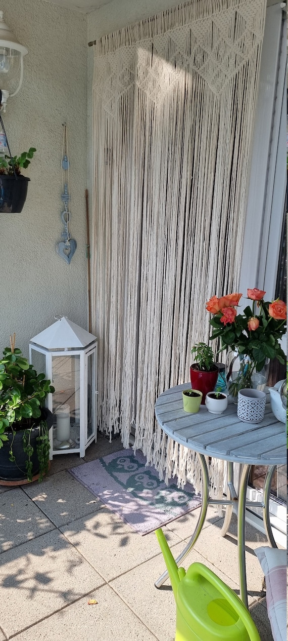 Beaded Curtain, Macrame Door Curtain, Boho Home Decor Israel