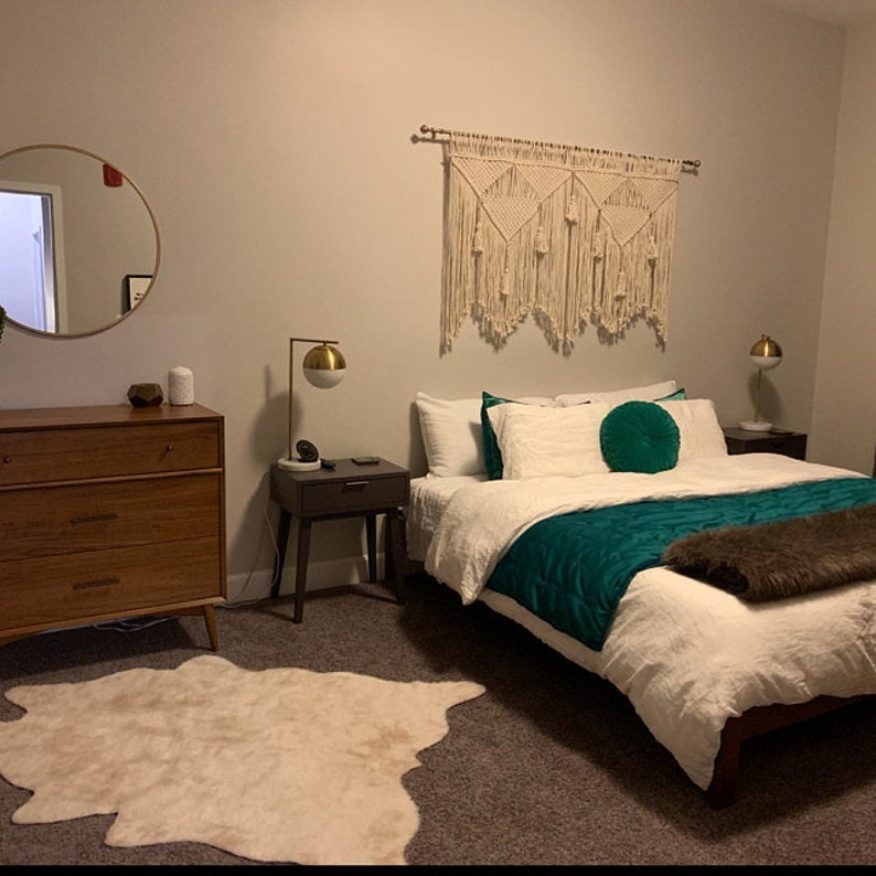 Macramé décoration murale bohème grande tenture murale image 8