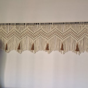 Macrame Valance, Window Curtain, Two Color Valance, Wall Decor - Etsy