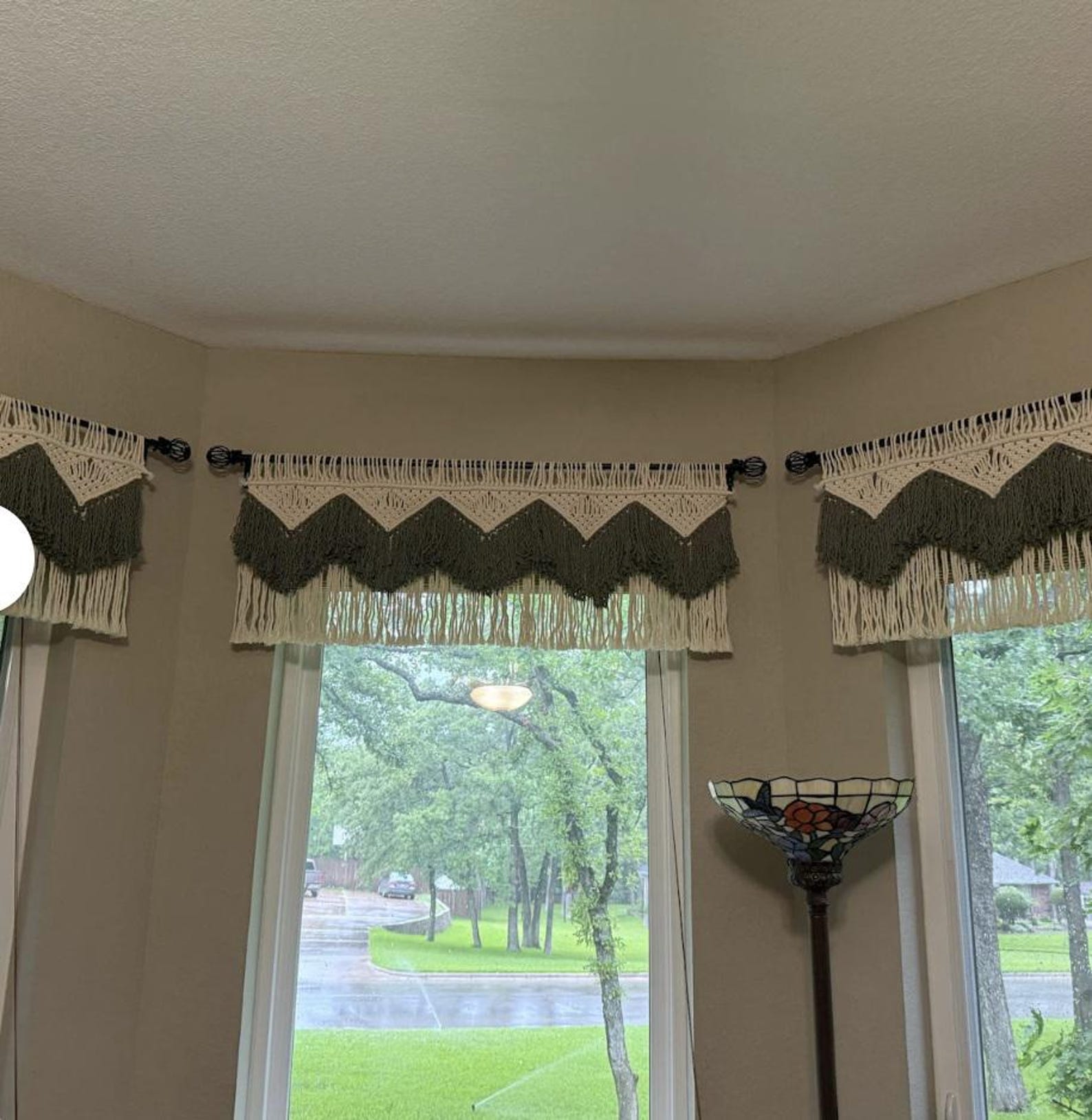 Bay Window Valance Custom Color Short Curtain - Etsy