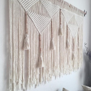 macrame wall hanging large, headboard wall art image 2