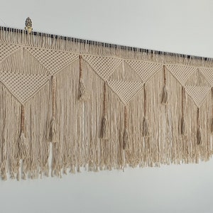 King Macrame Headboard, boho wall hanging, woven wall tapestry,