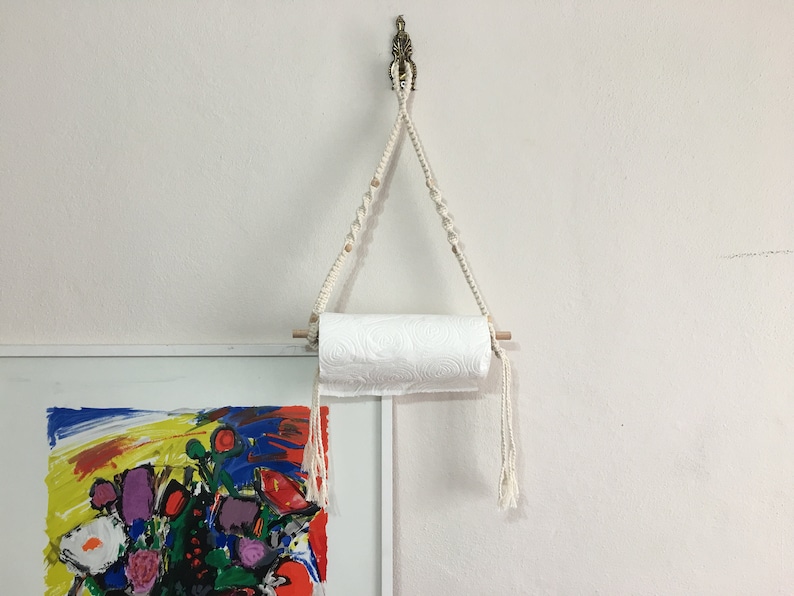 Handtuchhalter Papier Makramee Papier Handtuchhalter Küche Rollenhalter