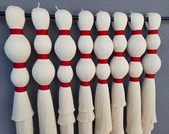 Decoración de pared minimalista con textura - arte textil para habitación infantil