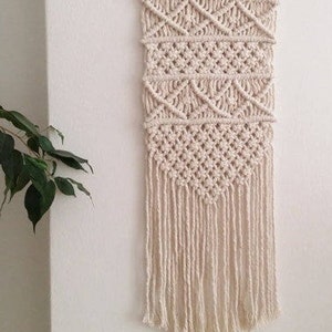 Small Macrame Wall Hanging, nursery decor, over crib art image 8