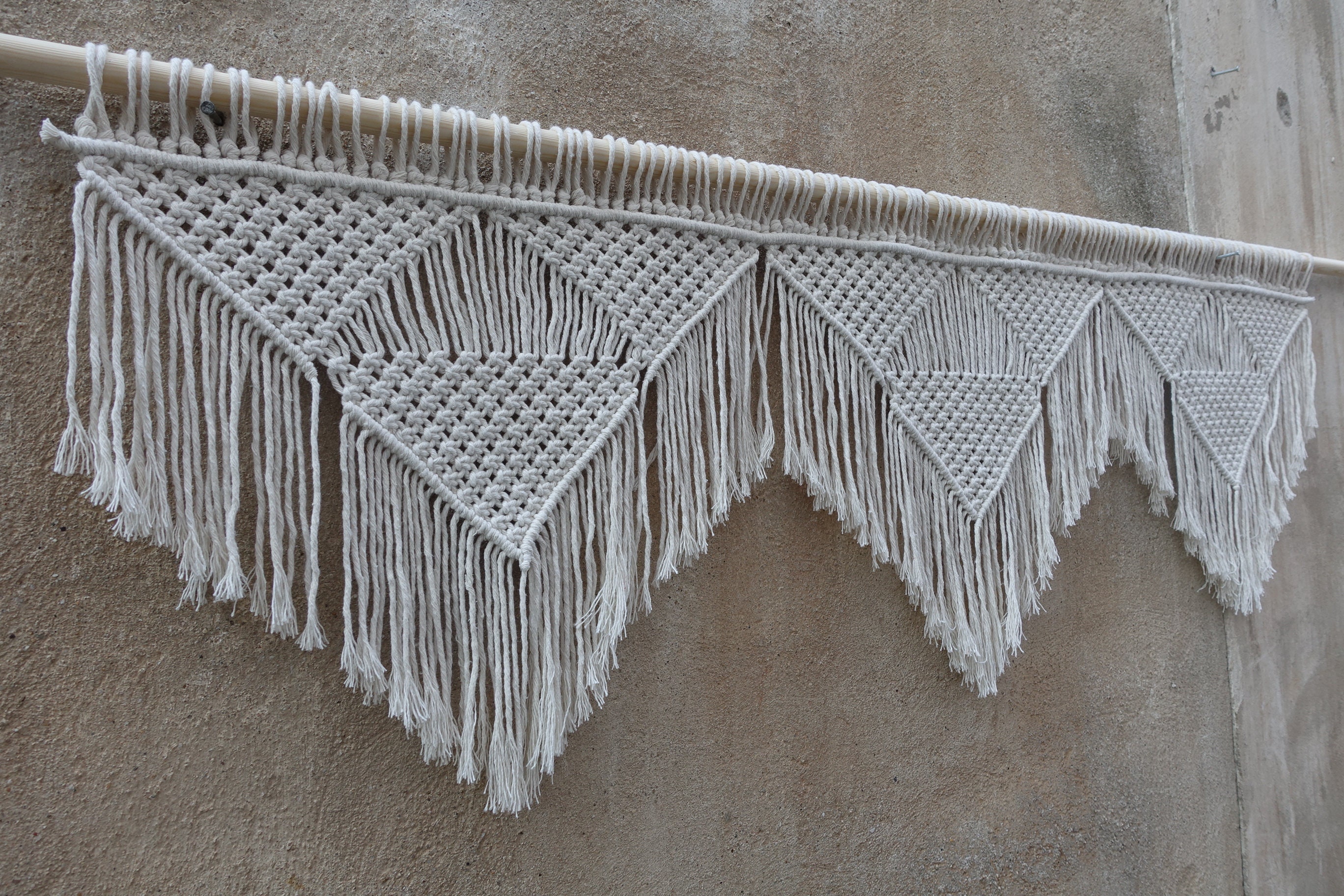 Macrame Window Valance, Window Curtain - Etsy UK