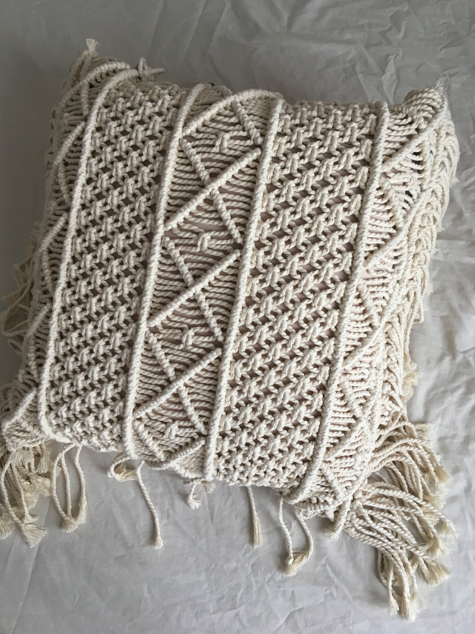Macrame Pillow Case Macrame Pillow Cover Etsy