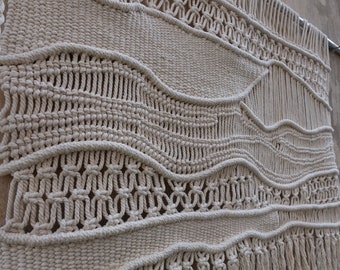 Boho Makramee Kopfteil: Gewebtes Wanddekor (40 x 40 inch)