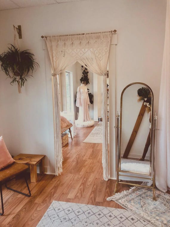 Beaded curtain, Macrame Door curtains, Boho home decor