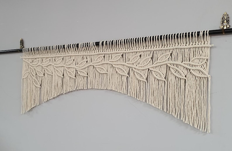 Macrame Arched Valances for Window Custom Curtains Special Made Valance ...