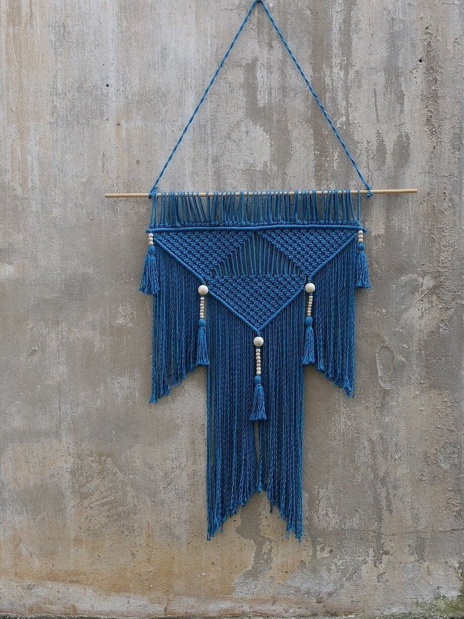 Blue wall hanging deals