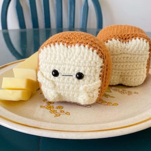 L0afie the Bread Amigurumi Virkmönster – PDF Handledning, Direkt Nedladdning, DIY Pyssel