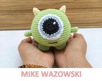 Mike M0nster Amigurumi Crochet Pattern – PDF Tutorial, Instant Download, DIY Craft