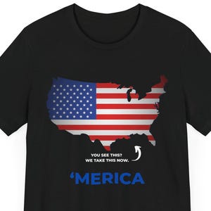 Camiseta patriótica engraçada de manga curta, camisa com bandeira dos EUA, camiseta do Dia da Independência, Golfo da América, 4 de julho, presente para americanos, mapa da América
