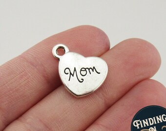 15 Silver Mom Charm You are the heart of our family Mother Day Charm 23x27 2399 15 Silver Mom Charm You are the heart of our family Mother Day Charm 23x27 2399