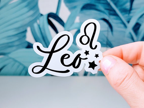 Leo Horoscope Vinyl Sticker: Waterproof Laptop Decal