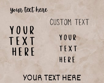 Custom Text Stickers: Personalized Glossy Vinyl, Water Resistant