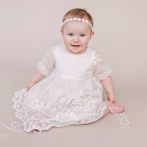 Baby girl christening dress christening gown baptism dress Etsy