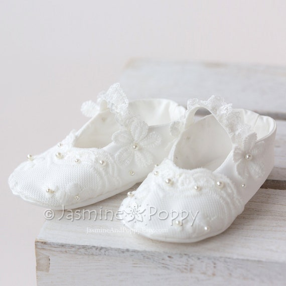 baby girl christening shoes