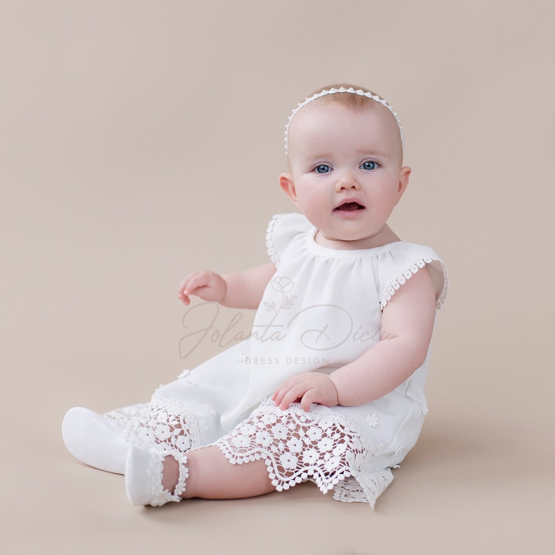 Baby Christening Dress Baptism Dress Baby Bohemian Dress Etsy