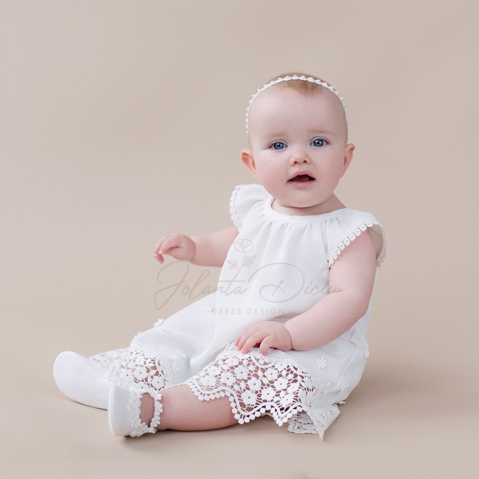 Baby Christening Dress Baptism Dress Baby Bohemian Dress Etsy
