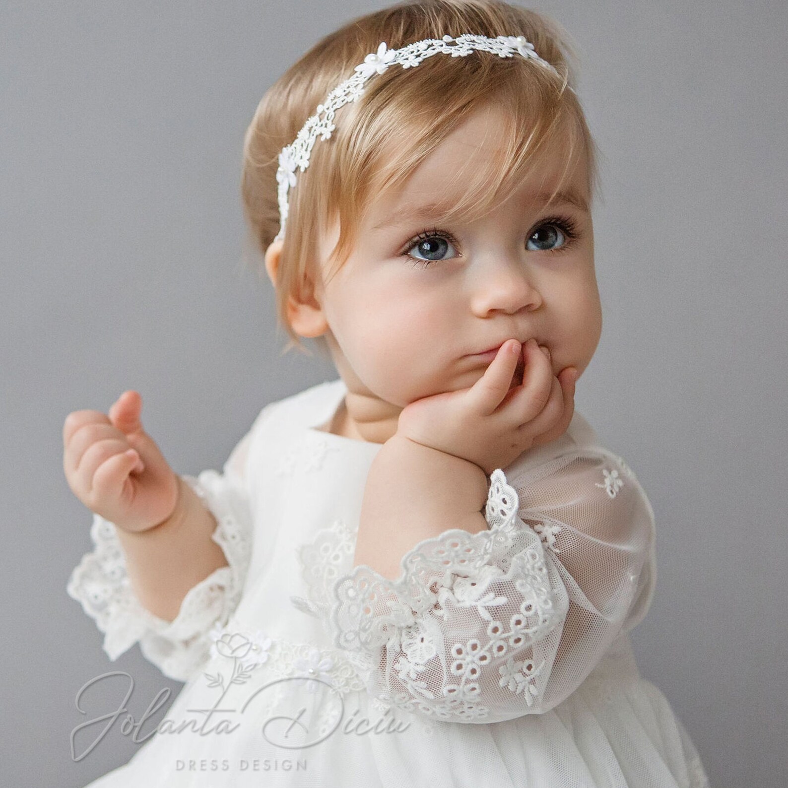 Christening Gown for Baby Girl Baptism Dress Lace Etsy
