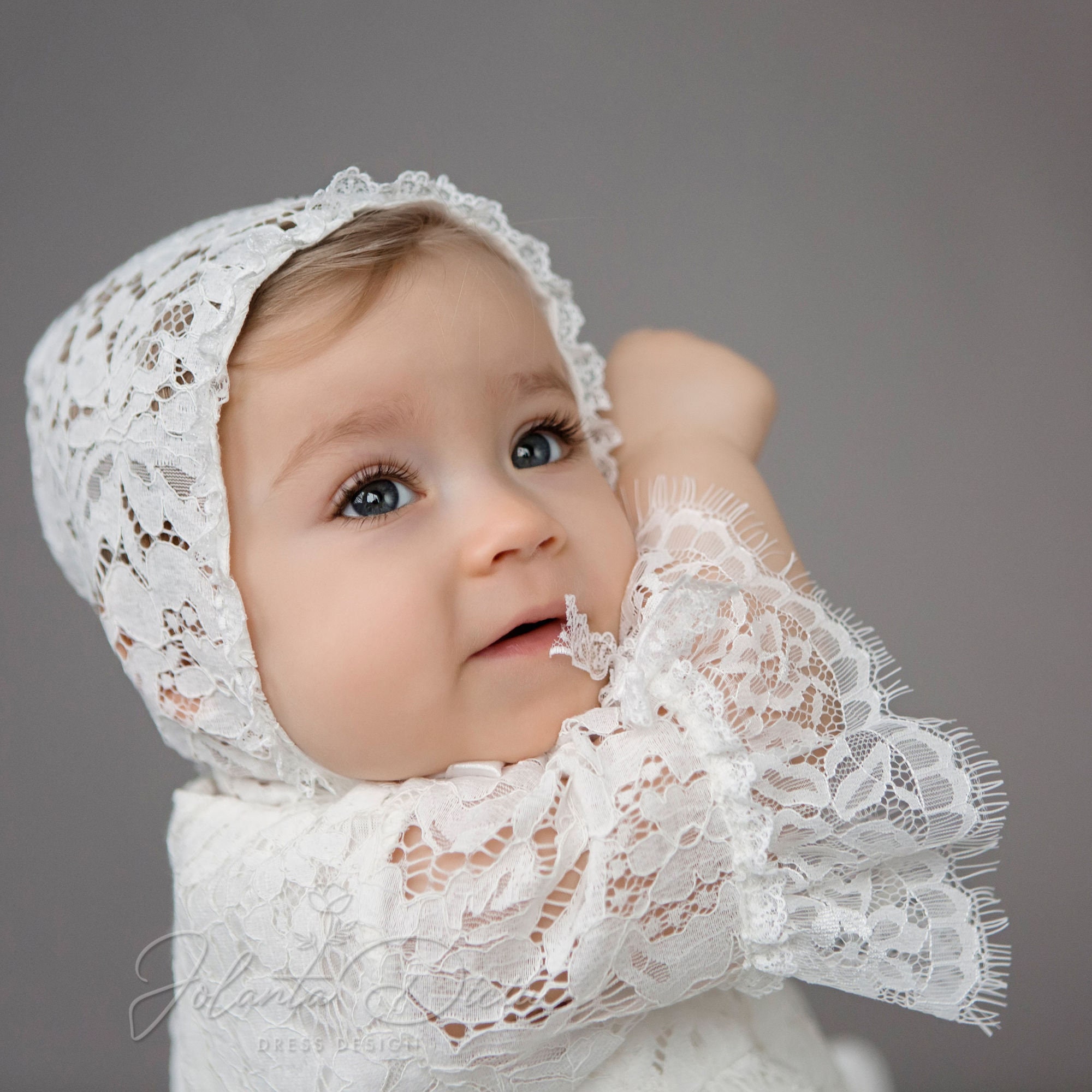 Alencon lace baptism dress baby girl christening dress lace | Etsy