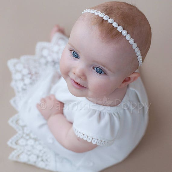 newborn pearl headband