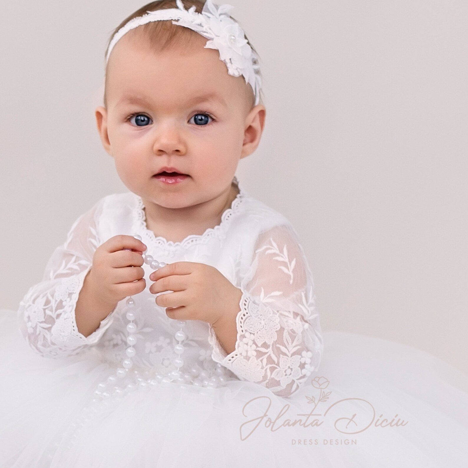 Baby Girl Christening Dress Baby Princess Style Dress Lace Etsy