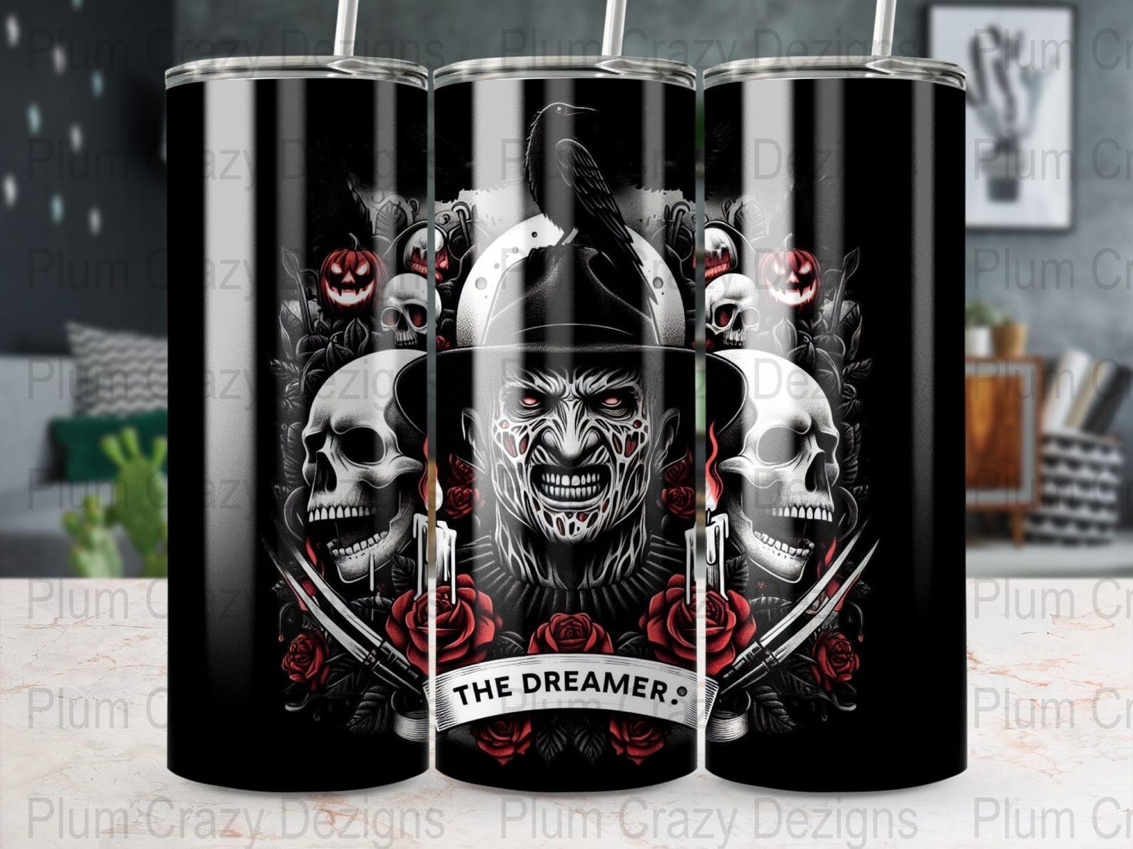 6 Designs, Horror Characters Bundle, Halloween Characters, Digital ...
