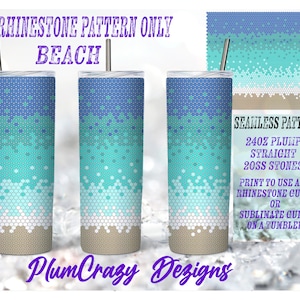 24oz 20ss Plump Beach  Rhinestone Template, Rhinestone Tumbler Pattern, 20 Skinny, PNG Rhinestone Guide, Sublimation Pattern,