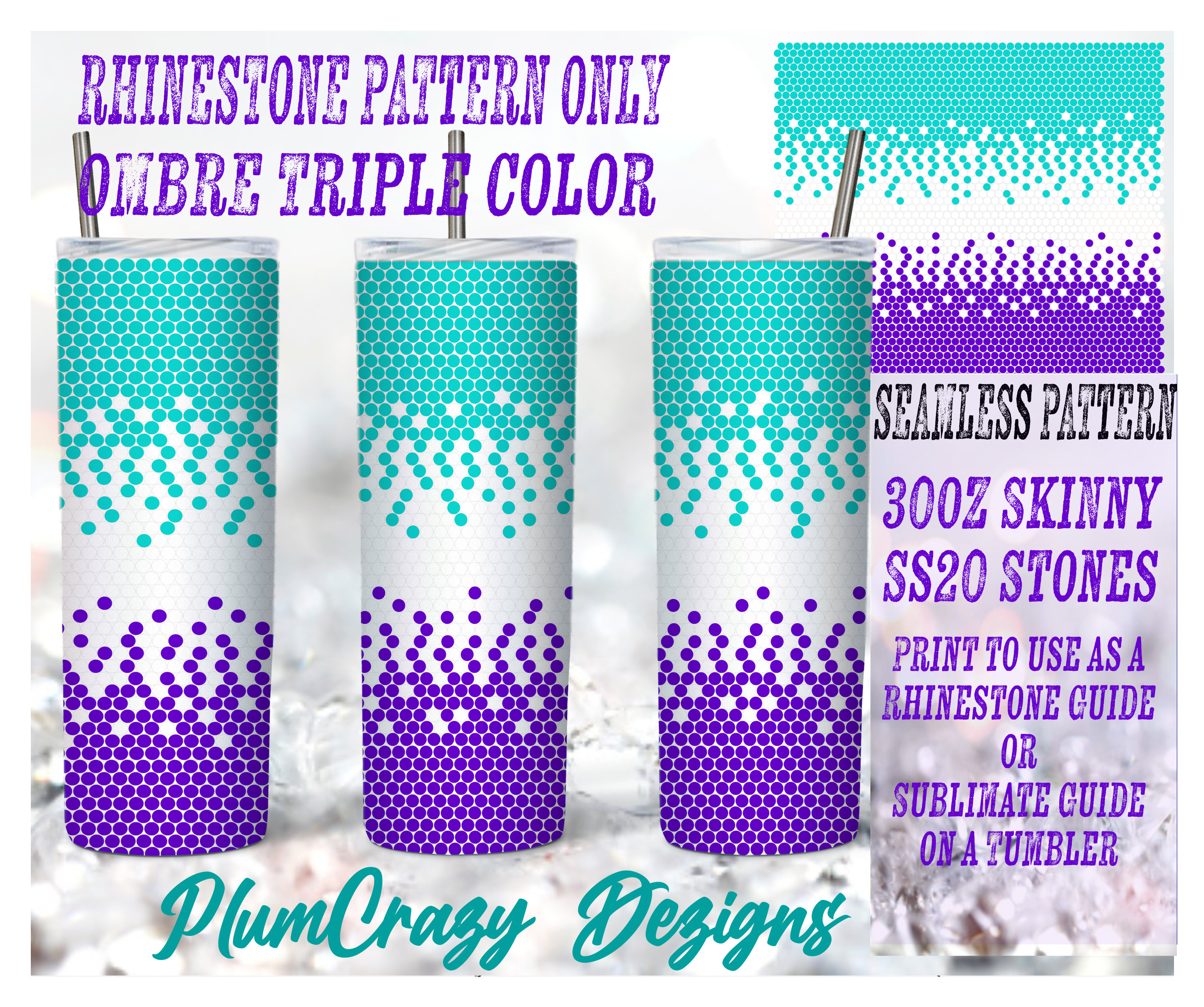 Regular Tumbler - Ombré Color Bottoms - 30oz