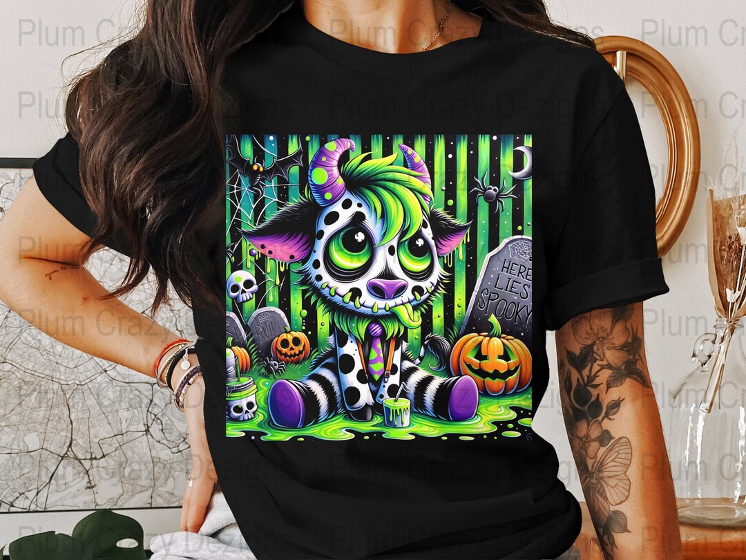 Spooky Halloween Clipart Cute Cow Monster Clip Art Digital Download Halloween Artwork Fun Halloween Graphics, Printable, Sublimation. - Etsy Japan