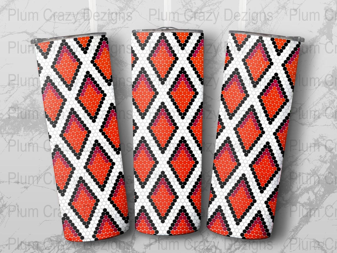 Rhinestone Seamless Patterns, Red, Black, White 16ss 20oz Templates ...
