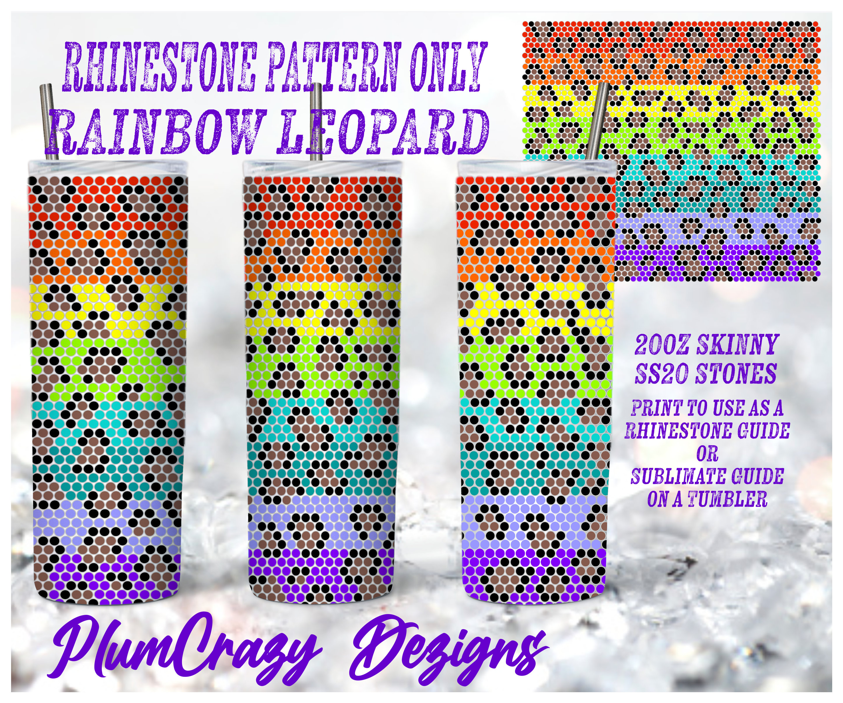 Rainbow Leopard-DIY Printable Coaster Packaging Sheet – Trippin Designs  Clothing & Digital