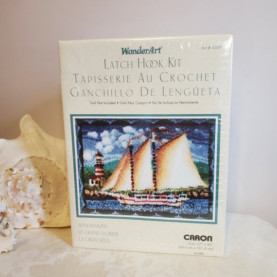 Ship and Lighthouse Latch Hook Rug Kit Etsy