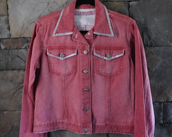 red denim jacket size 20