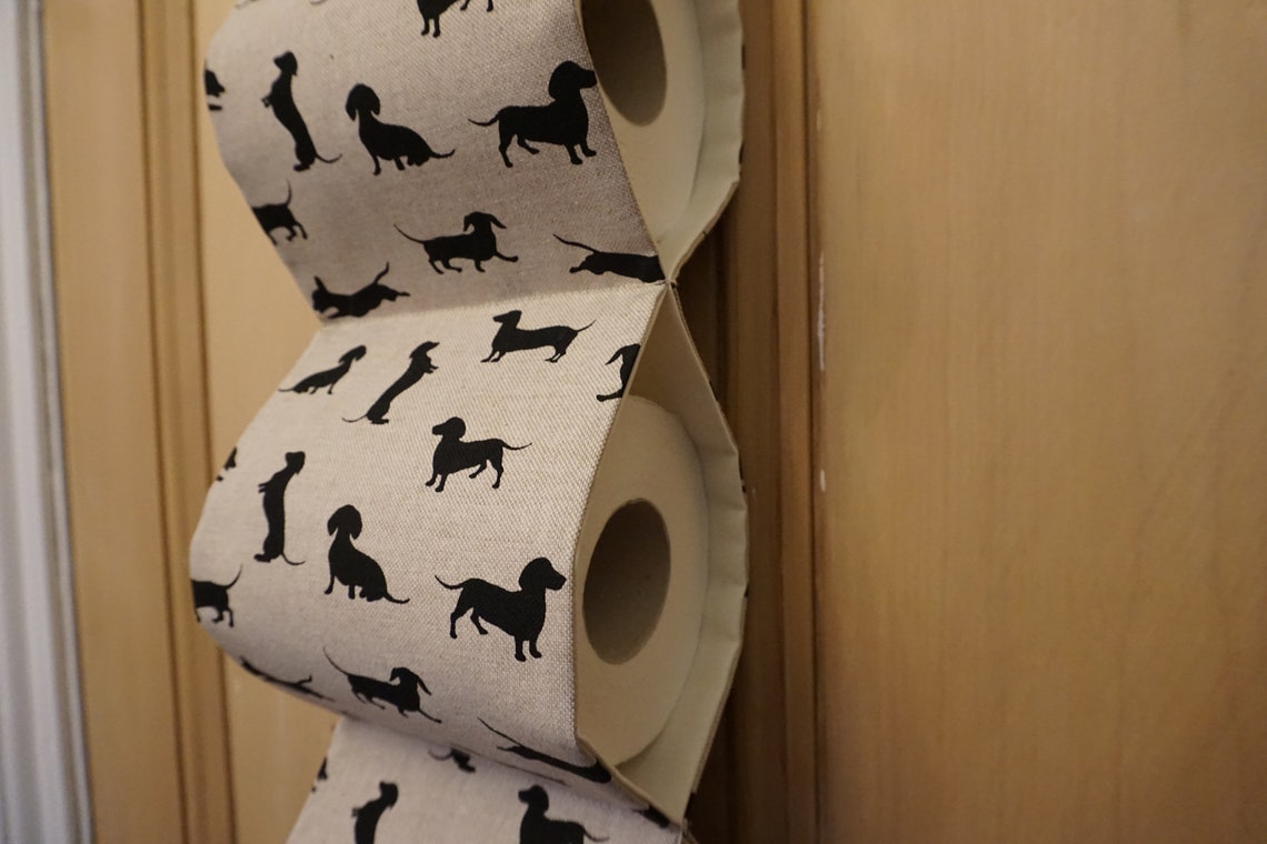 Sausage Dog Loo Roll/toilet Roll Holder and Storage Etsy UK