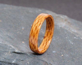 Handmade Lacewood Ring - bent wood ring is beautiful alternative wedding ring, engagement ring, or proposal ring! Natural, organic & unique.