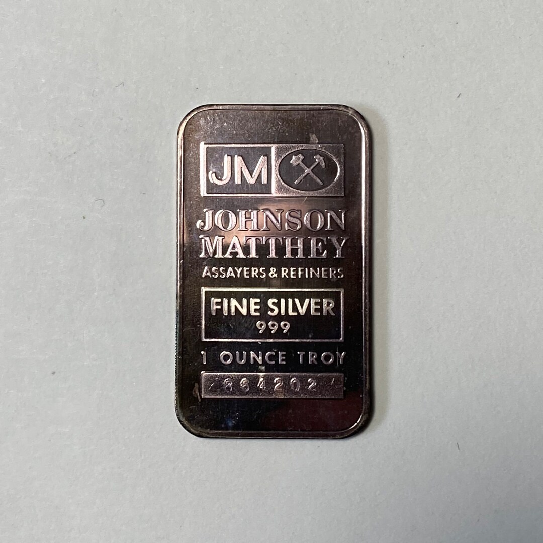 Johnson Matthey Logo Back 1 Oz. Bar - Etsy Canada
