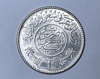 Saudi Arabien 1948 Ibn Saud Riyal Silber Münze