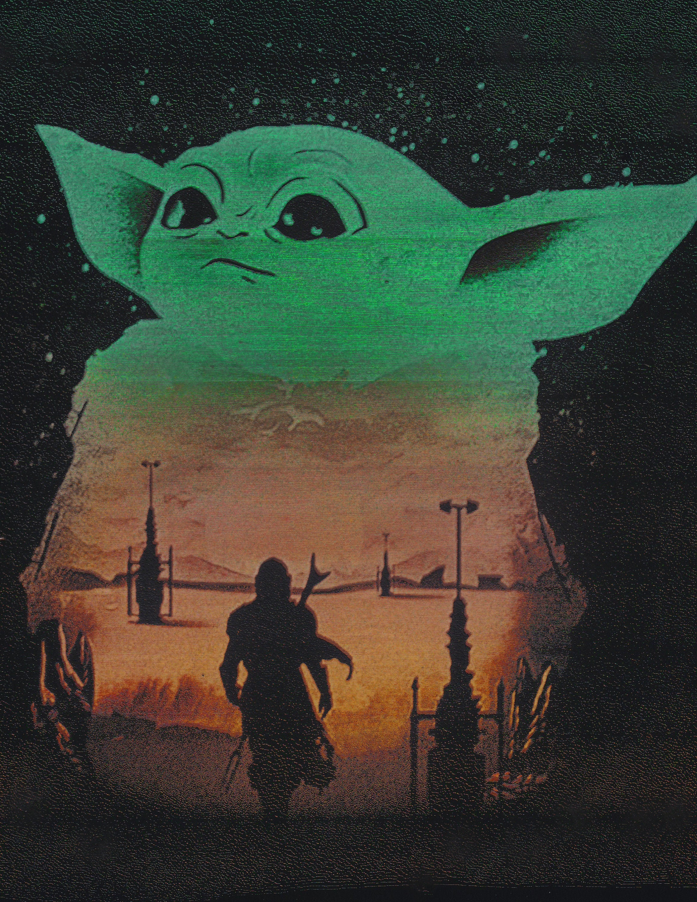 Bebe Yoda Mandalorian Metal Painting Affiche Star Wars Spray Etsy Bebe Yoda Mandalorian Metal Painting Affiche Star Wars Spray Etsy