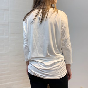 Tunic Tee with 3/4 Length sleeve, Comfortable top image 7