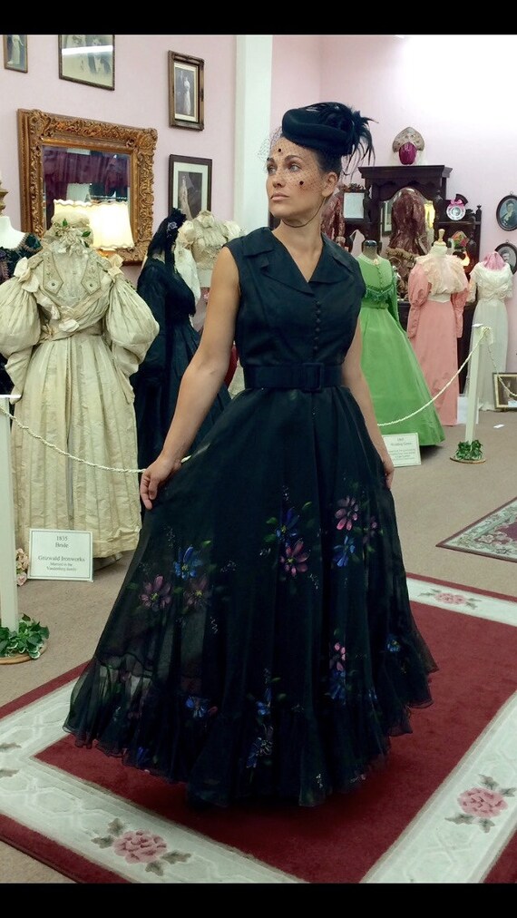 Vintage hand painted dress!